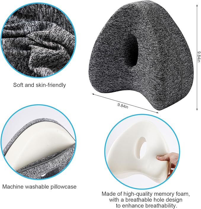 Leg Pillow, Knee Pillow for Side Sleepers, Leg Pillows for Sleeping, Knee Cushion for Sleeping,Suitable for Relieving Leg, Back, Knee Pain