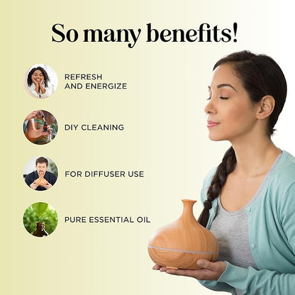 Pure Refreshing Lemongrass Essential Oil - Aromatherapy Lemongrass Oil for Hair Nails and Skin Plus Potent Natural Aromatic Essential Oil for Diffusers for Home and Travel from Maple Holistics