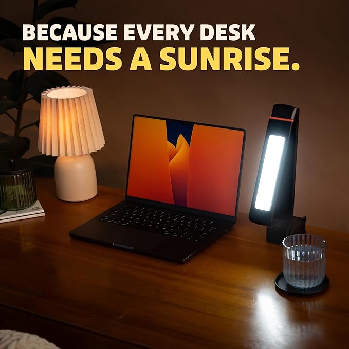 Circadian Optics Lumine Bright Light Therapy Desk Lamp | As Seen On Shark Tank | Ultra Powerful 10,000 LUX Brightness | 5500K Color Mimics Noon Day Sun | Improve Your Mood, Sleep, Energy & Focus
