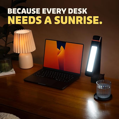 Circadian Optics Lumine Bright Light Therapy Desk Lamp | As Seen On Shark Tank | Ultra Powerful 10,000 LUX Brightness | 5500K Color Mimics Noon Day Sun | Improve Your Mood, Sleep, Energy & Focus