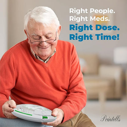 Automatic Pill Dispenser with Sound Alarm for Timed Medicine Organizer - 28 Day Pill Dispenser Machine for Elderly with Alarm, Sound, Light - Timed Medication Dispenser Organizers