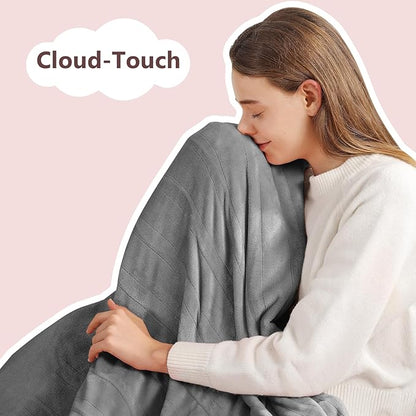 Heated Blanket Full Size Electric Blanket 72" X 84" with 5 Heating Levels & 10 Hours Auto Off, Double-Sided Premium Flannel Heating Blanket, ETL & FCC Certified, Machine Washable, Warm Gift