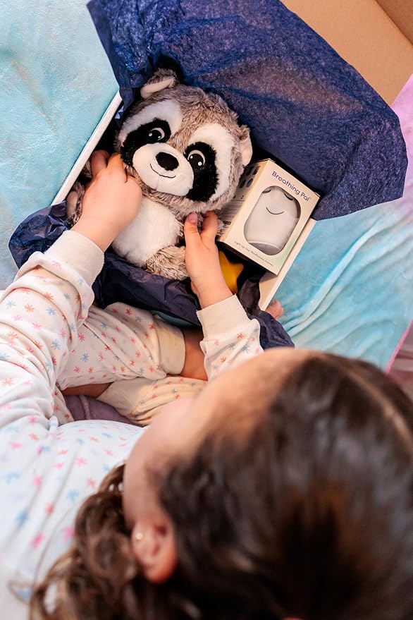 Sleep Support Kit for Kids – Guided Program That Eases Anxiety & Builds Confidence to Help Kids Finally Fall Asleep Alone! The Bedtime Box inc. Weighted Plush & Nightlight, Journal and More.