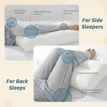 goprety Knee Pillow for Side Sleepers – Relieve Hip, Back & Sciatica Pain, Support Spine Alignment for Better Sleep