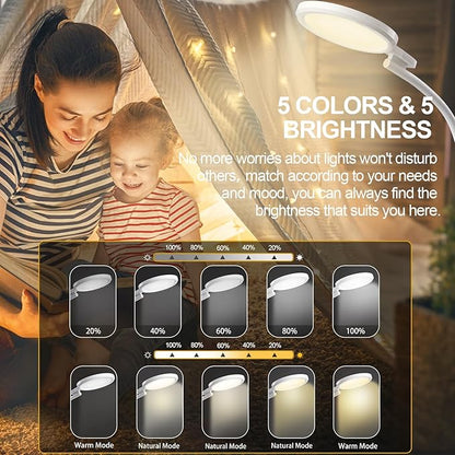 UV-Free Sun Light Therapy Lamp, 10000 Lux Floor Lamp with 5 Brightness Levels