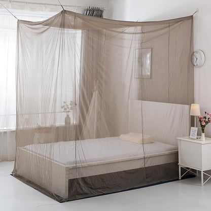 BIKIBOON100% Silver Fiber EMF Protection Tent attenuate WiFi 5G Block RF Shielding Canopy Single Size Bed Cover Square Canopy (Size:L86.61''x W47.24'' x H86.61'')