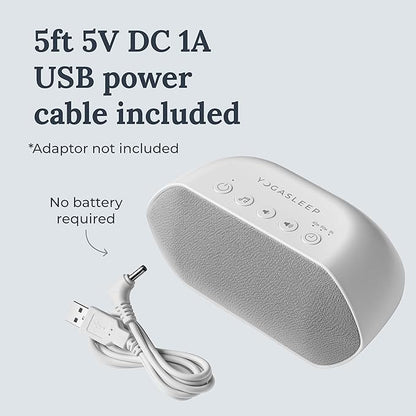 Yogasleep Soundcenter Portable White Noise Machine, 6 Soothing Sounds, 25 Volume Settings, Includes Timer, Sleep Therapy for Adults & Kids, Noise Cancelling for Office Privacy & Meditation