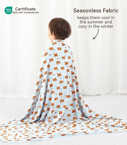 Premium Baby Blankets, Soft Viscose from Bamboo Blanket for Boys and Girls, Nursery Crib Bedding Quilt for Newborn and Toddler, Cooling for Hot Sleepers 50'' x 50'' Bear