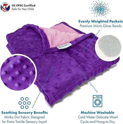 Harkla Weighted Lap Pad for Kids (Lavender)
