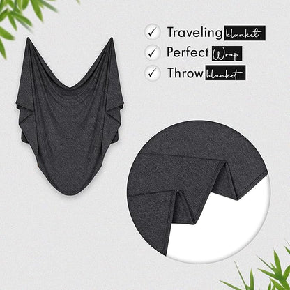 K E L O R Luxury Cooling Travel Blanket - Stretchy, Lightweight Soft & Breathable Shawl Wraps for Women