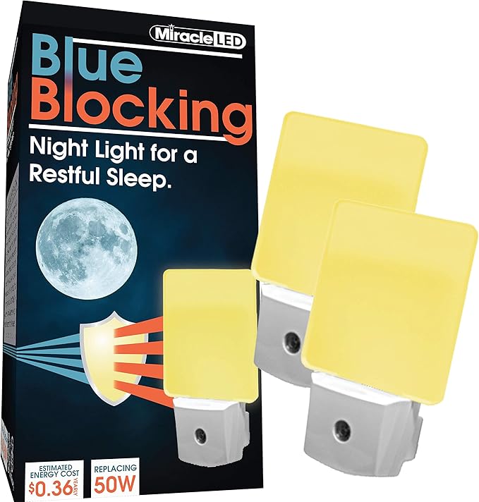 Miracle LED Blue Blocking Night Light, Amber Glow