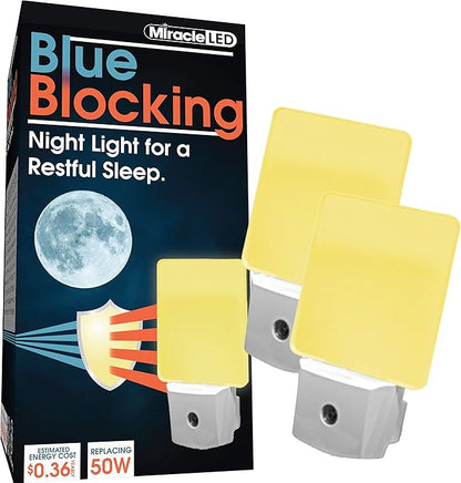 Miracle LED Blue Blocking Night Light, Amber Glow