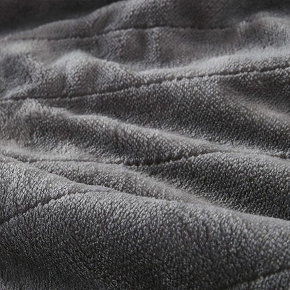 Beautyrest Wearable Electric Poncho Wrap Blanket, Ultra Soft Sherpa & Berber Fleece Heated Throw with Low EMF,UL Certified & OEKO-TEX,3 Heat Settings & 2 Hour Auto Shutoff, Gift-Ready, 50" x 64",Grey