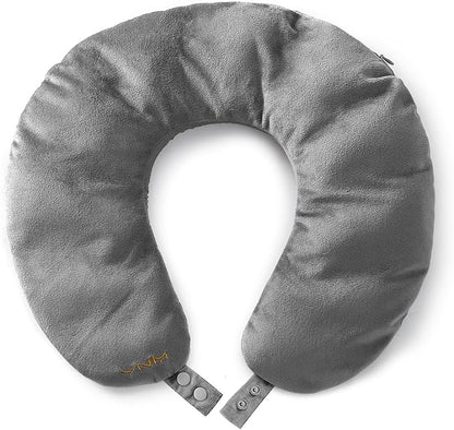 YnM Weighted Shoulder Wrap for Pain Relief and Relaxation, Large Weighted Wrap Filled with Glass Beads, Cooling Rayon & Cozy Velvet Dual-Sided Removable Cover Included, 3lb