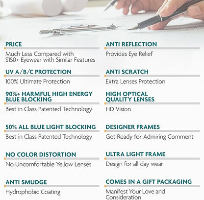 Prospek Pro Blue Light Blocking Glasses