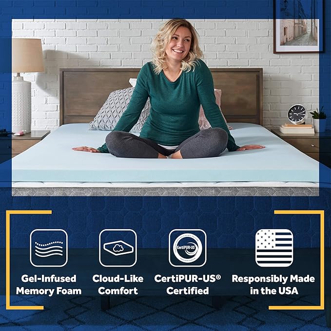 Sealy TrueForm 2" Memory Foam Mattress Topper, Queen