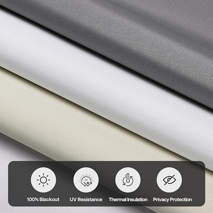 LazBlinds No Drill Blinds for Indoor Windows, Blackout Roller Shades, Cordless Window Blackout Blinds, Thermal Insulated Fabric UV Protection for Home and Office, 35" W x 72" H, Black