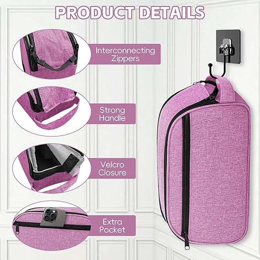 CPAP Travel Bag Compatible with ResMed AirMini Machine & Accessories, Portable CPAP Equipment & Supplies Carrying Bag, Compact CPAP Organizer Storage Bag with Compartments,Purple (Bag Only)
