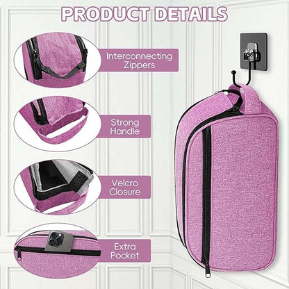CPAP Travel Bag Compatible with ResMed AirMini Machine & Accessories, Portable CPAP Equipment & Supplies Carrying Bag, Compact CPAP Organizer Storage Bag with Compartments,Purple (Bag Only)
