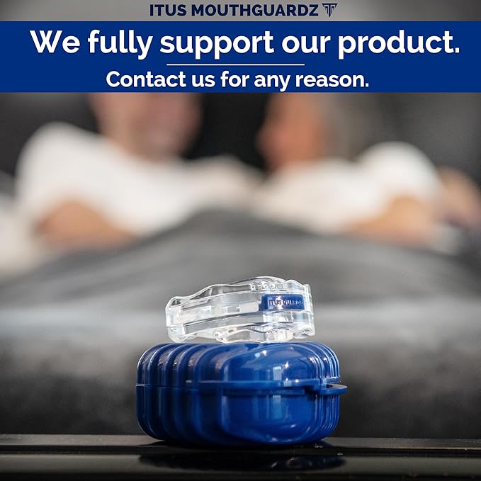 SilentZzz – USA-Designed & FDA-Cleared All EVA Anti Snoring Mouthguards (1+1 Backup) – Adjustable Anti Snore Mouthpieces with Patented Design for a Silent Night`s Sleep, Large Size