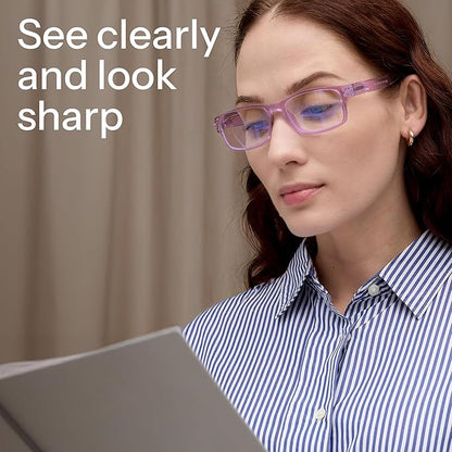 Gaoye Reading Glasses Blue Light Blocking, Spring Hinge Readers for Women Anti Glare Filter Lightweight Eyeglasses (5-Pack Mix Color 2, 2.0)