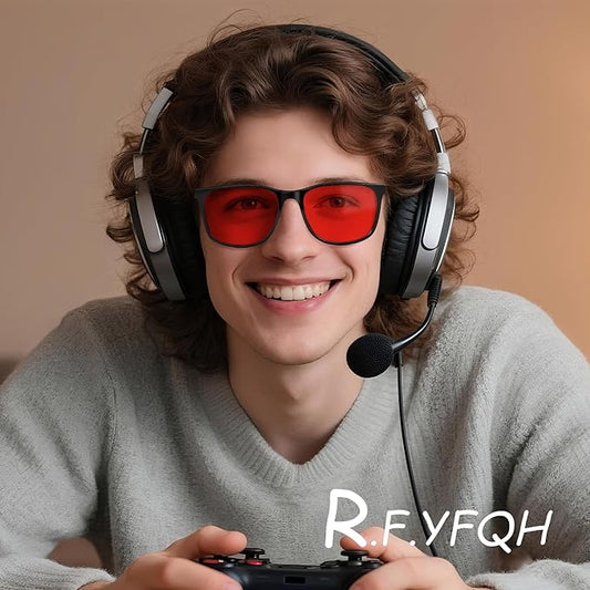 Sleep Blue Light Blocking Glasses for Men and Women, Computer Gaming Glasses Anti Eyestrain & UV Glare