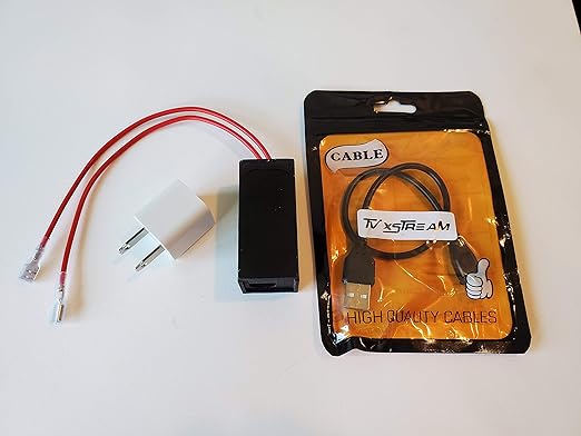 Fireplace Remote Control WiFi Smart Switch ON/Off to Voice Activated Fireplace - 2 Wire Quick Connect for Easy installation for Millivolt Gas Valve, Electronic Spark Ignitions. 2.4Ghz pairing ONLY