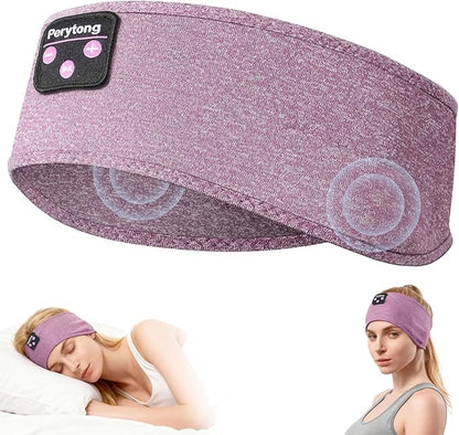 Perytong Sleeping Headphones, Bluetooth Headband, Soft Comfortable Headphones for Sleeping, Nap, Relaxation, Meditation, Yoga, Running, Jogging, Cool Tech Gifts for Women Men