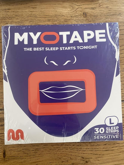 MyoTape - Sleep Tape 30 Nights Supply - Reduce Snoring - Improve Your Sleep - Promote Nasal Breathing - Comfortable & Gentle On Skin - Large