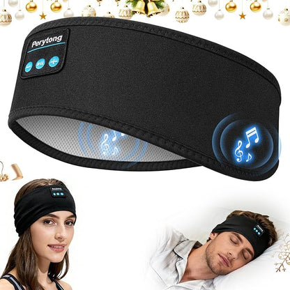 Perytong Sleep Headphones Bluetooth 5.4, Sleep Headphones with Ultra-Thin Stereo Speakers for Side Sleepers, Long-Lasting Battery Life & Stable Connection, Sweat Resistant Sport for Workout