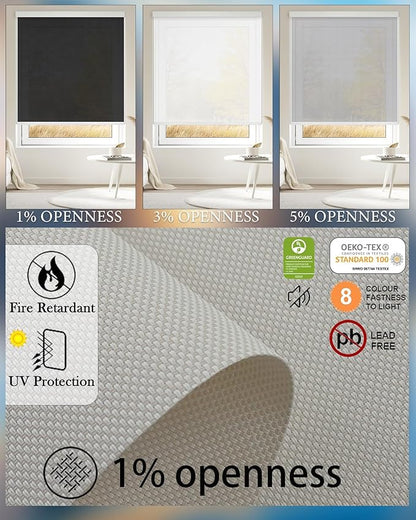 Motorized Blinds with Remote Cordless Automatic Motorized Shades Custom Blinds for Windows Smart Curtains Compatible with Alexa Google Home(Solar Beige,W54 x H72in)