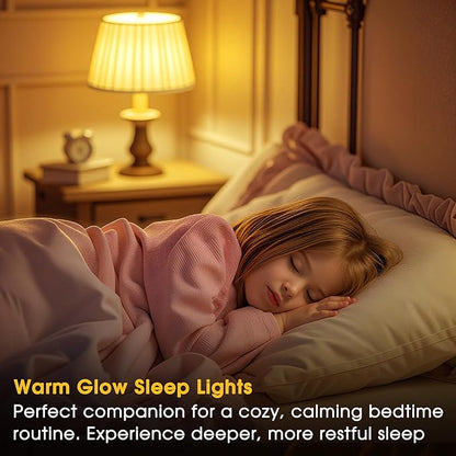 Briignite LED Light Bulbs, Warm Light Bulb 9W Equivalent 60W, A19 E26 Base - 3CCT Adjustable (1800K/2700K/5000K) for Lamps, Amber Night Light Bulbs, Blue Light Blocking, No Blue Light, 2 Pack