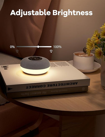 Portable Sound Machine, Long Battery with Loud Bluetooth Speaker, 39 Special Soothing Sounds, White Noise Sound Machine for Sleeping