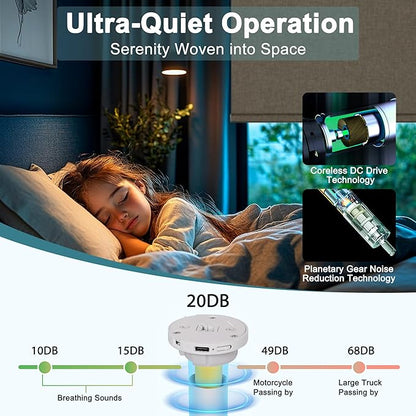 BERISSA Motorized Blinds with Remote,Blackout Smart Roller Shades with App,Voice Control,Linen Fabric,Thermal Insulated Automatic Blinds,Electric Shades with USB/Solar Pannel.Linen Brown