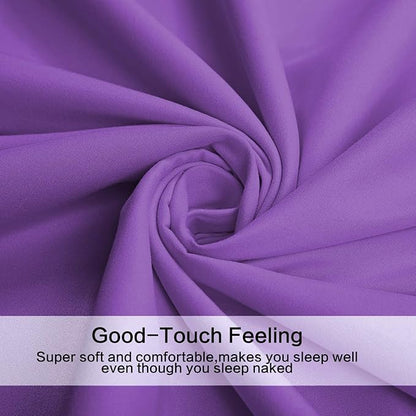 4 Piece Bed Sheet Set (Full,Violet) 1 Flat Sheet,1 Fitted Sheet and 2 Pillow Cases,Brushed Microfiber Luxury Bedding with Deep Pockets