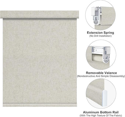 Bringnox No Drill Motorized Blinds with Remote,Blackout Windows,with Apple Homekit,Alexa,Google, with App,Voice Control Custom Size