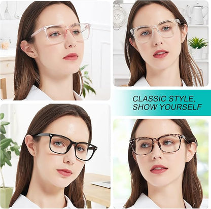 4 PACKS Blue Light Blocking Reading Glasses Women 1.0 1.25 1.5 1.75 2.0 2.25 2.5 2.75 3.0 3.5 4.0 5.0 6.0