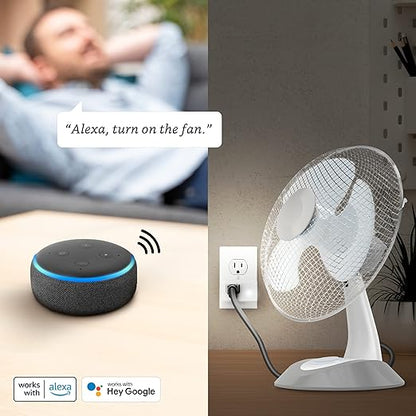 Feit Electric Smart Wi-Fi Plug, Works with Alexa and Google Home, No hub Required, 2.4 Ghz Network Only, Remote Control from Anywhere 15 Amp, Indoor Outlet Plug with Night Light