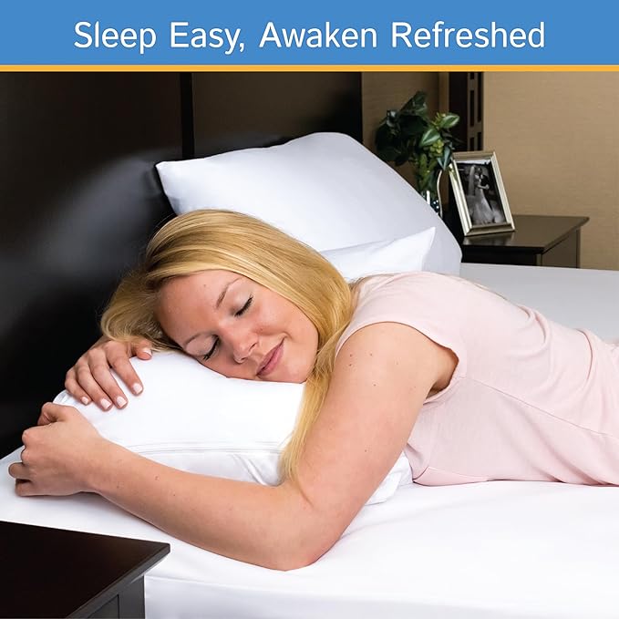 Queen Size Mattress or Box Spring Encasement (5" to 8" Depth) – Low Profile Waterproof Zippered Protector Bed Cover, Noiseless, Machine Washable