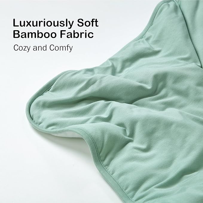 BubblePanda Rayon Made from Bamboo Baby Blanket for Boys Girls Neutral Soft Crib Blanket Toddler Quilt Comforter Newborn Nursery 30 x 40 Inch Green