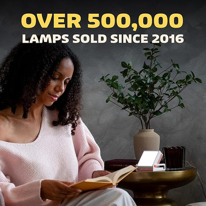 Circadian Optics Lampu Bright Light Therapy Desk Lamp | As Seen On Shark Tank | Ultra Powerful 10,000 LUX Brightness | 5500K Color Mimics Noon Day Sun | Improve Your Mood, Sleep, Energy & Focus