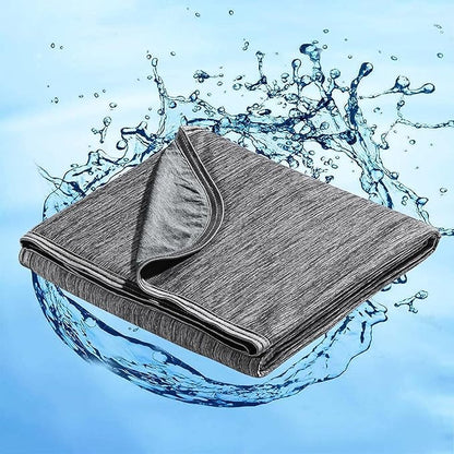 Marchpower Cooling Blanket for Hot Sleepers Queen Size, Arc-Chill Cooling Blanket with Double-Sided Design, Japanese Cooling Fiber Absorbs Body Heat, Lightweight Soft Cold Blankets for Sleeping Summer