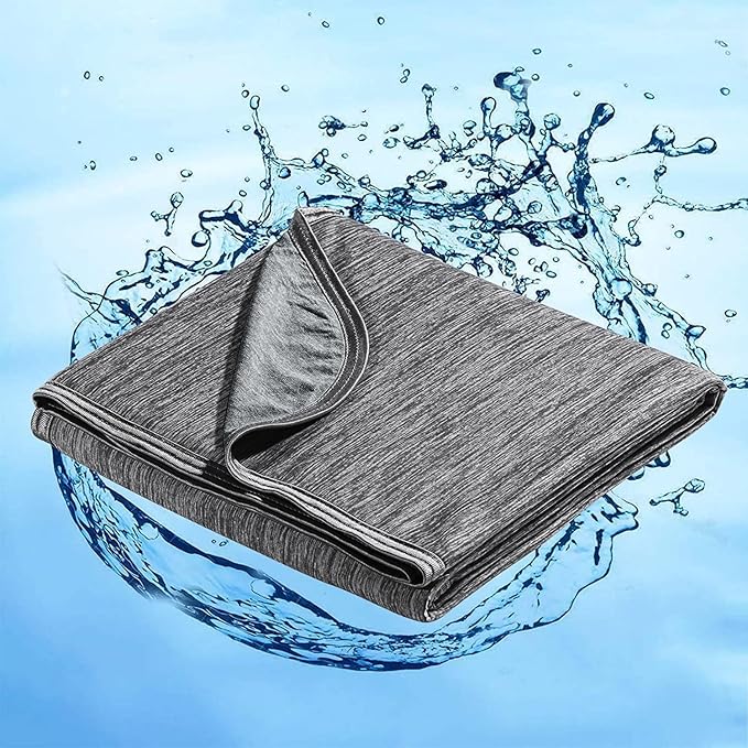 Marchpower Cooling Blanket for Hot Sleepers King Size, Arc-Chill Cooling Blanket with Double-Sided Design, Japanese Cooling Fiber Absorbs Body Heat, Lightweight Soft Cold Blankets for Sleeping Summer
