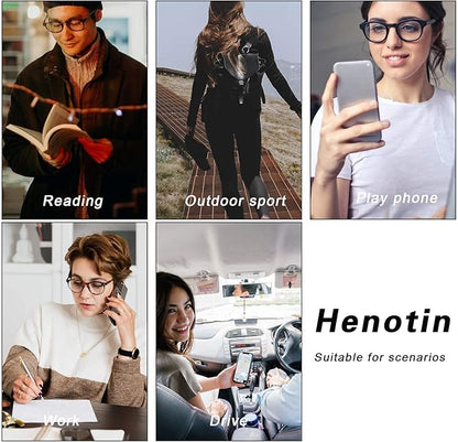 Henotin 4 Pack Ladies Reading Glasses Blue Light Blocking Spring Hinge Readers Anti Eyestrain Computer Eyeglasses (Multicolor, 2.5)