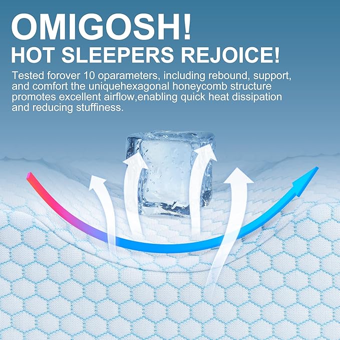 Knee Pillow for Side Sleepers-Memory Foam Leg Pillow for Between Legs-Sciatica,Hip&Back Pain Relief,Spinal Alignment Leg Cushion,Arctic White