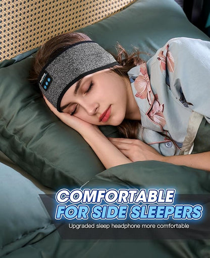 Perytong Sleep Headphones Bluetooth 5.4, Wireless Sleeping Headphones with Ultra-Thin HD Stereo Speakers, Breathable Sport Earphones for Sleeping Jogging Yoga & Workout