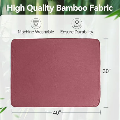 Ultra-Soft Rayon Made from Bamboo Baby Blanket - 30x40 Inches Double-Layer Swaddle Blanket, Breathable & Hypoallergenic, Lightweight Nursing Cover, Stroller Blanket for Infants & Toddlers