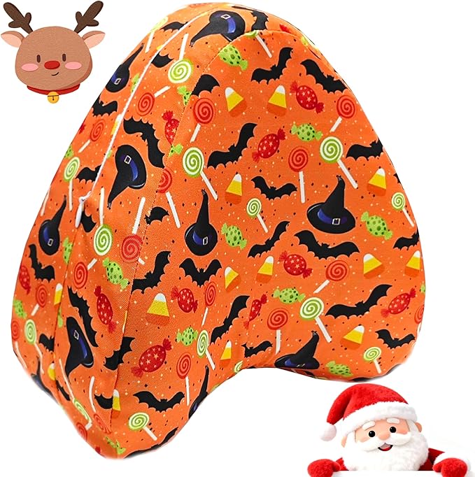 Knee Pillowcase for Contour Legacy Knee Pillow, Invisible Zippered & Anti-Pilling, Warm Fall Christmas Home Decor, for Women Girls (Warm Orange)