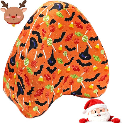 Knee Pillowcase for Contour Legacy Knee Pillow, Invisible Zippered & Anti-Pilling, Warm Fall Christmas Home Decor, for Women Girls (Warm Orange)