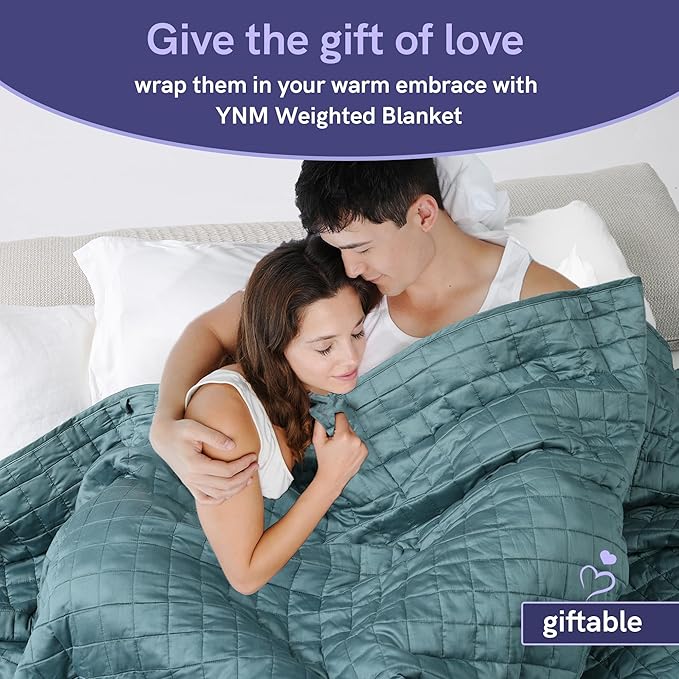 YnM King Size Cooling Weighted Blanket for Adults (88x104 Inches, 20 Pounds, Matcha Green), Perfect for Hot Sleepers with Cooling Rayon/Glass Beads, Heavy Bed Blanket for Couple on Queen or King Bed